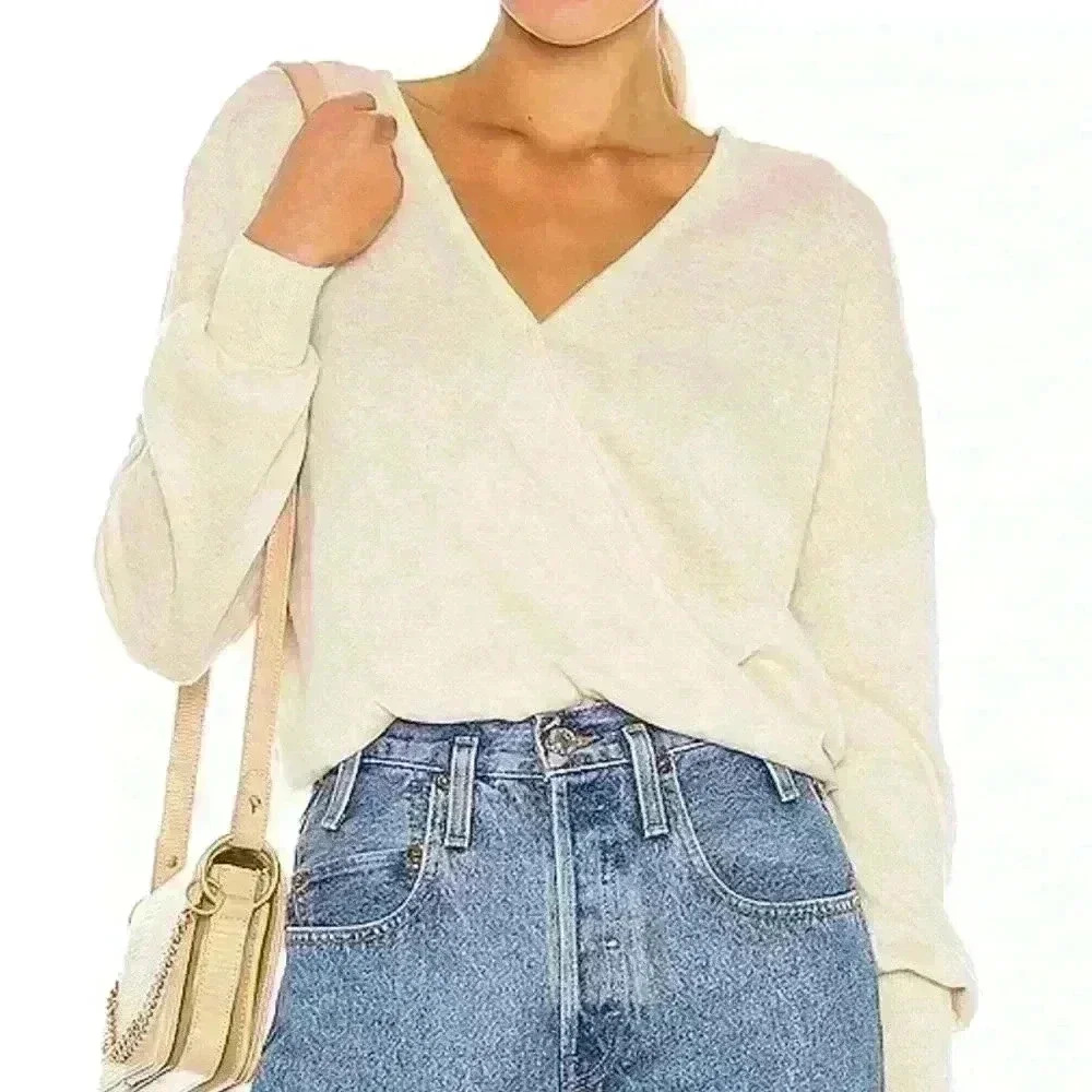 Callahan Vivi Wrap Top Size L cream